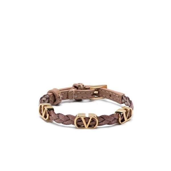 Raflema Valentino V-logo signature leather bracelet 6W2J0X71 PRH GF9