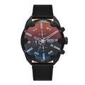 Official Store Diesel DZ4667 (Spiked) Spike Chronograph Men's Leather Watch