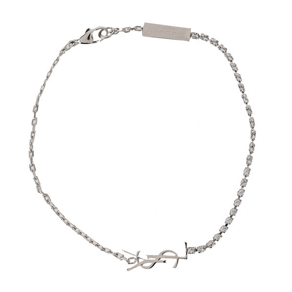 Raf Simons for Yves Saint Laurent metal and rhinestone bracelet 712345-Y1526-8162