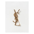 La Prima Saint Laurent YSL Opium Crocodile Brooch 470371 Y1500 8030