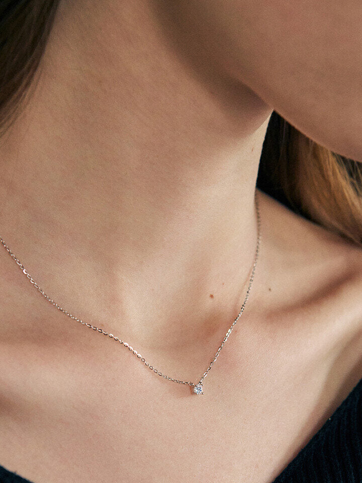 SaintScott Silver 925 Moissanite Senne Necklace STJ-NA1705WG