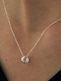SaintScott Silver 925 Twist Loop Necklace STJ-NA1718WG