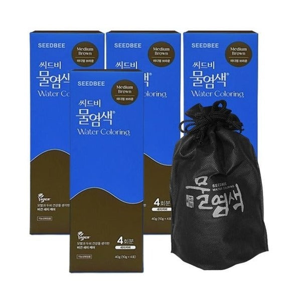 KTR Shopping Seedbe Water Dyeing Season 2 Premium Gray Cover Medium Brown 4 Applications x 4 Boxes +