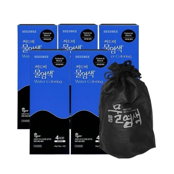 KTR Shopping Seedbee Premium Water Dye Season 2 Gray Cover Natural Black Single Set (20 applications