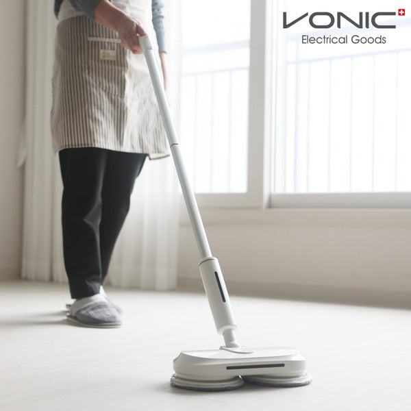 Bonik Clean Wireless Mop Vacuum Cleaner/Microfiber Pad 4P/LED Lighting/Battery Level Display/Dual Wi