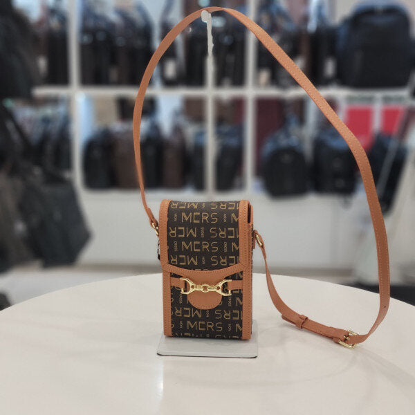 Moncroce Jacquard Gold Embellishment Mini Crossbody Bag AWH2023-BRBP