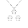 Tandi Silver 925 Moissanite Earrings and Necklace Set
