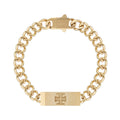 Tandy Signature Pendant Link Chain Bracelet TDB504S Gold