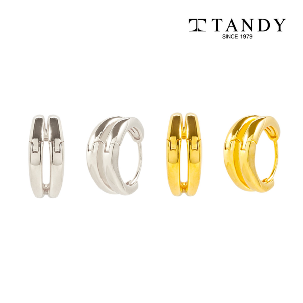 Tandy Tandie Silver925 One Touch Ring Earrings TDE303 2 Choices Pick 1