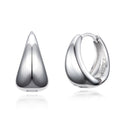 Tandy bold water drop one-touch silver earrings 925 sterling silver TDE306