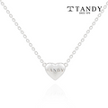 TANDY Tandy 925 silver volume heart pendant necklace TDN603