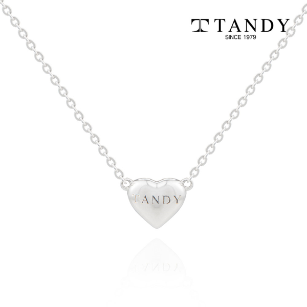 TANDY Tandy 925 silver volume heart pendant necklace TDN603