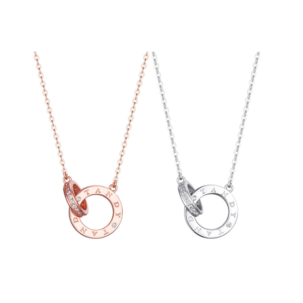 Tandy Tanddy Sterling Silver Double Pendant Necklace TDN612 Choose 1