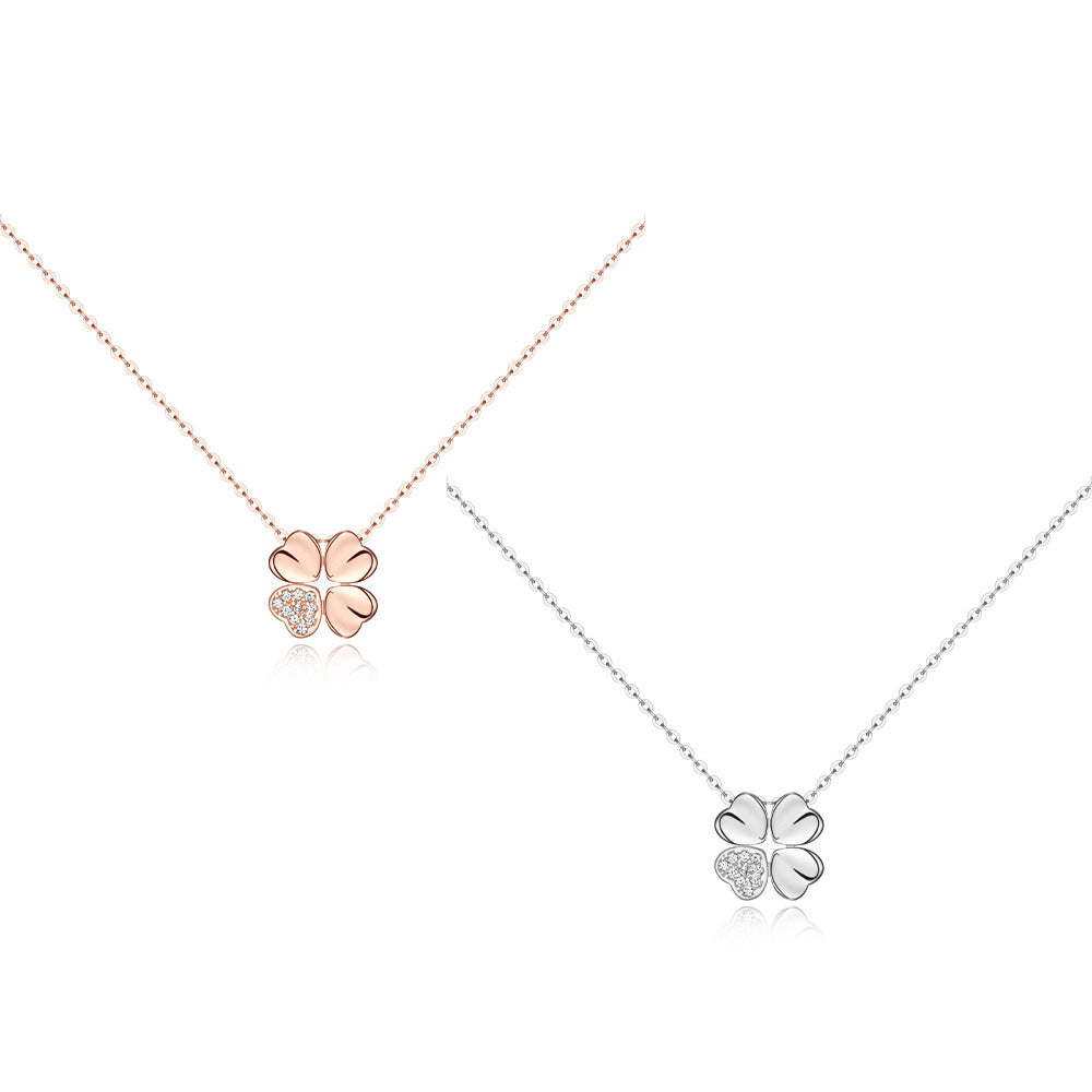 Tandy Tandy 925 Silver Three-Leaf Clover Pendant Necklace TDN613 Choose One of Two Options