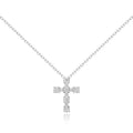 Tandy silver 925 zirconia cross necklace TDN614