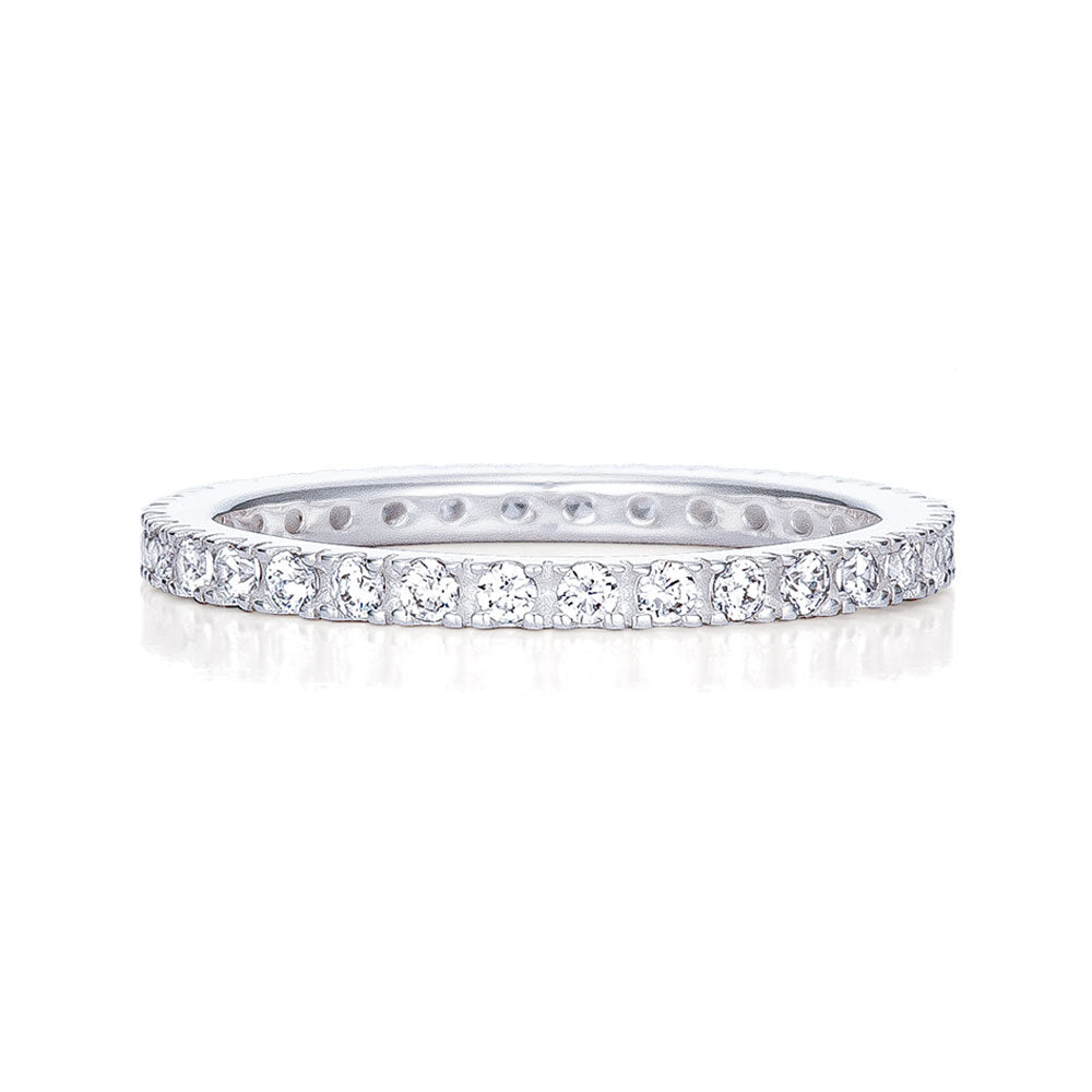 Tandi Silver 925 Zirconia Tennis Ring Slim Ring TDR204